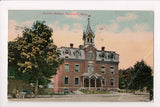 MA, Haverhill - Currier School - @1910 postcard - w00936 (Flag Cancel)
