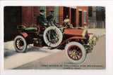 MA, LOWELL - Chief Hosmer of the Lowell Fire Department - closeup of vehicle - C