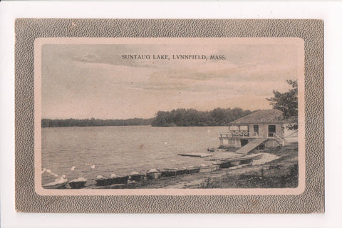 MA, Lynnfield - Suntaug Lake - LYNNFIELD dpo cancel postcard - SL2571