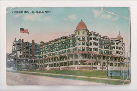 MA, Magnolia - Oceanside Hotel, tennis - L T Foster postcard - C17422