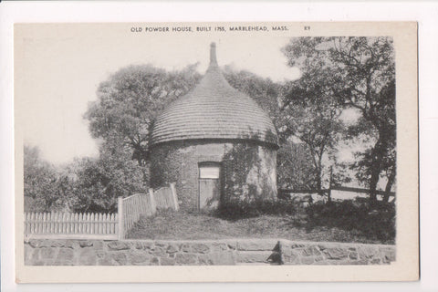 MA, Marblehead - Old Powder House closeup, built 1755, postcard - w03459