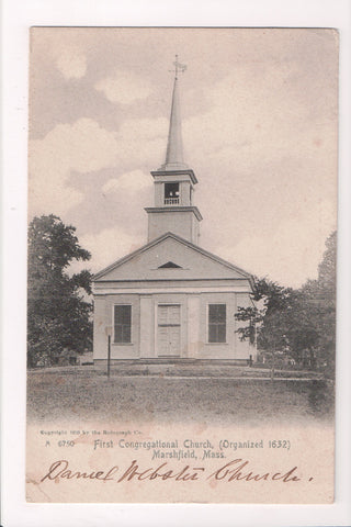 MA, Marshfield - First Congregational Church - @1911 CENTER MARSHFIELD DPO 4 - S