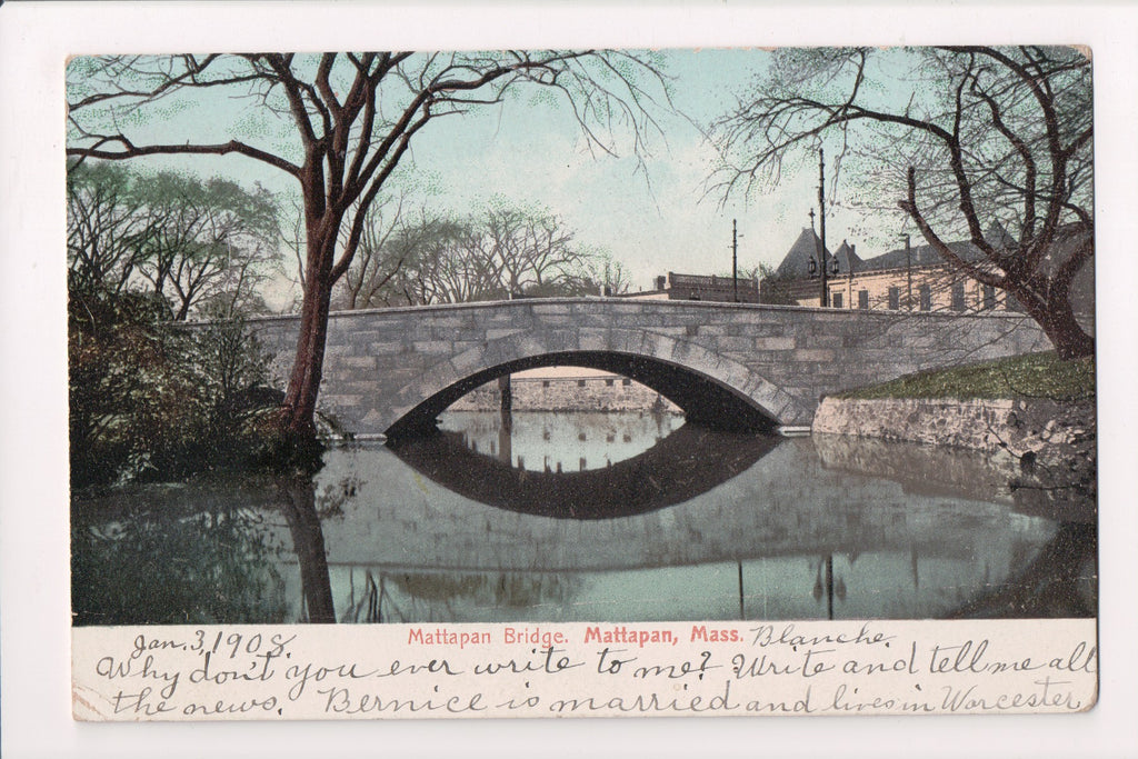 MA, MATTAPAN - Mattapan Bridge - (original SOLD) C04259