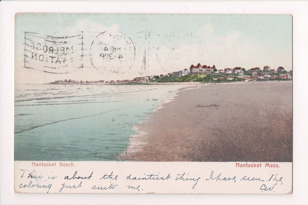 MA, Nantasket - Nantasket Beach - MELROSE STATION flag cancel - w00930