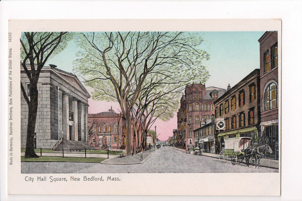 MA, New Bedford - City Hall Square - copper on windows - CP0148