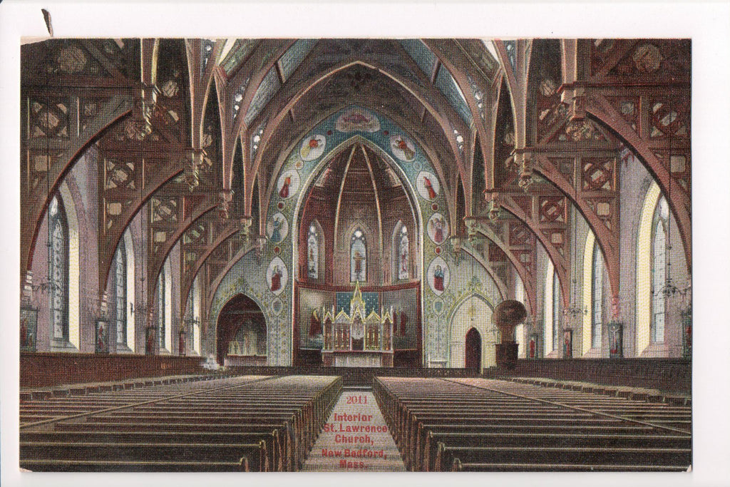 MA, New Bedford - St Lawrence Church - H S Hutchinson - CP0149