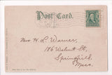 MA, New Bedford - Hawthorn St, @1907 vintage postcard - K03089