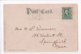 MA, NEW BEDFORD - Hawthorn St, @1907 vintage postcard - K03089