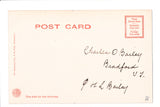 MA, Newburyport - Pleasant St, street activity, vintage postcard - B11218