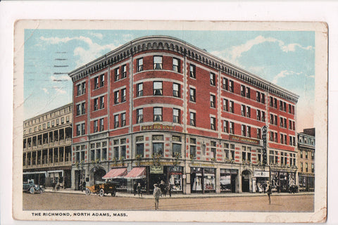 MA, North Adams - The Richmond, Pharmacy, @1923 vintage postcard - J06035
