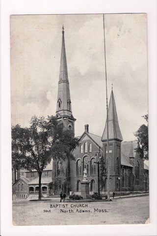 MA, North Adams - Baptist Church - @1910 postcard - w01249
