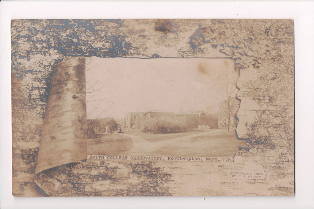 MA, NORTHAMPTON - Smith College Observatory, C M Nelson RPPC - D07094