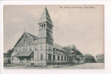 MA, Onset - Temple and Arcade, E J Jones vintage postcard - E04281