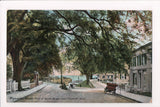 MA, PLYMOUTH - North St near Plymouth Rock, vintage postcard - MA0087