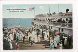 MA, Provincetown - Steamboat Wharf, people, @1914 vintage postcard - R00992