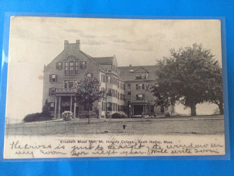 MA, South Hadley - Elisabeth Mead Hall, Mt Holyoke postcard - H15011