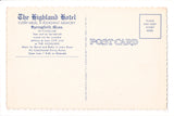 MA, Springfield - Highland Hotel - Regency Room Restaurant postcard - CP0584