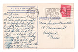 MA, Springfield - Hotel Kimball - @1955 postcard - R00892 (Slogan Cancel)