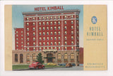 MA, SPRINGFIELD - Hotel Kimball - @1955 postcard - R00892 (Slogan Cancel)