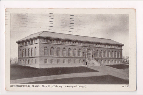 MA, Springfield - City Library (New) - Accepted design - @1909 - w02540