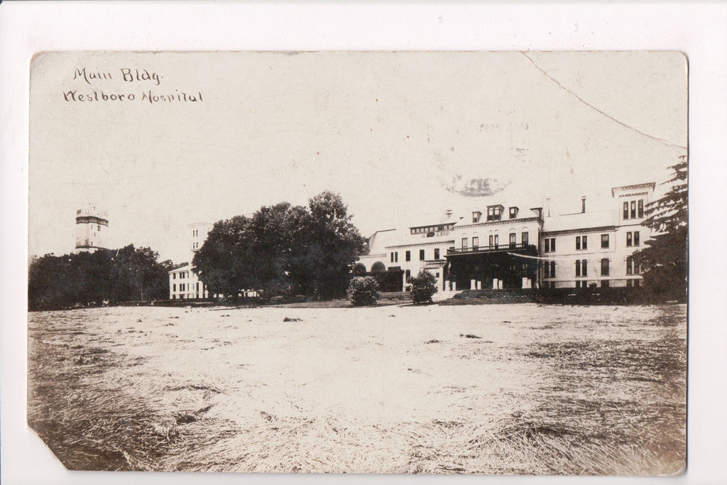 MA, WESTBORO - Hospital Main Building - RPPC (original SOLD) B05328