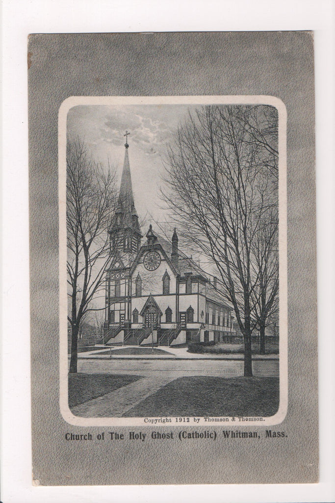 MA, Whitman - Church of the Holy Ghost, Catholic - @1912 - F03120