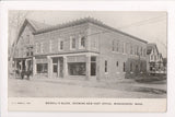 MA, WINCHENDON - Merrills Block showing PO - POMPANOOSUC DOA / DOA - A06064