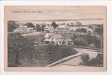 MA, WOODS HOLE - Bird Eye View - Mrs S I Snow publisher - MB0069