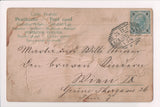 Xmas postcard - Gruss vom Nicolo - Bishop St Nicolas, gold - MB0186