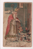 Xmas postcard - Gruss vom Nicolo - Bishop St Nicolas, gold - MB0186