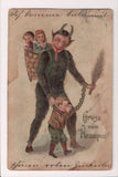 Xmas postcard - Gruss vom Krampus (SOLD, only email copy avail) MB0188
