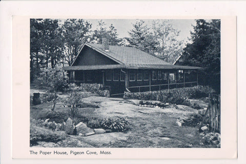 MA, Pigeon Cove - Paper House close up postcard - MB0292