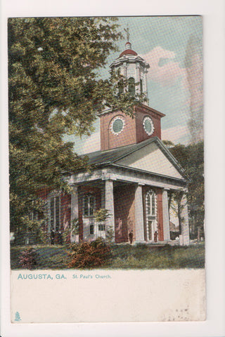 GA, Augusta - St Pauls Church - Tuck postcard - MB0632