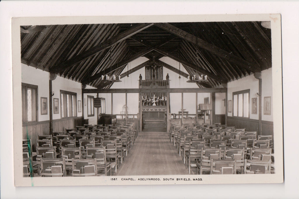 MA, SOUTH BYFIELD - Chapel, Adelnrood interior RPPC - MB0753