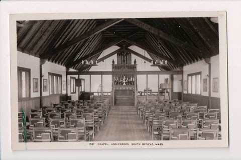 MA, South Byfield - Chapel, Adelnrood interior RPPC - MB0753