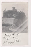 WV, MORGANTOWN - Dorsey Knob with men - @1907 RPPC - MB0808