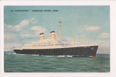 Ship Postcard - CONSTITUTION, American Export Lines - MB0829