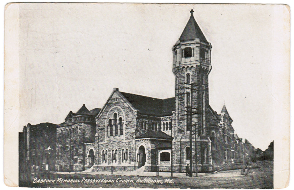 MD, BALTIMORE - Babcock Memorial Presbyterian Church (original SOLD) B08192