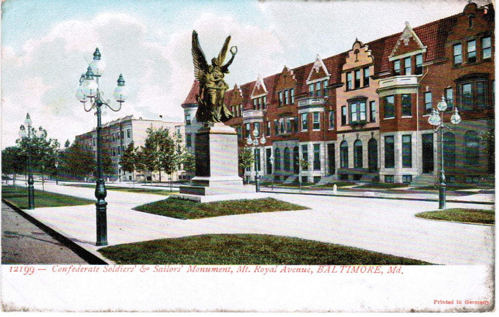 MD, BALTIMORE - Mt Royal Avenue, Confederate Monument - D04102
