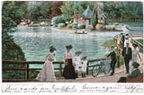 MD, Baltimore - Druid Hill Park, people, lake - w04774