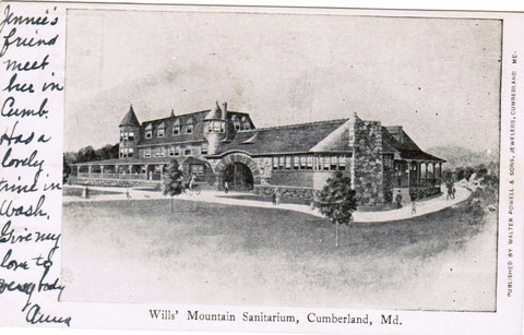 MD, CUMBERLAND - Wills Mountain Sanitarium (original SOLD) - B08199
