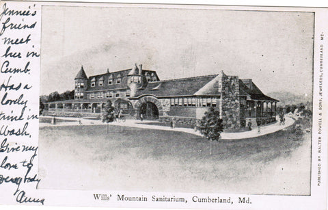 MD, Cumberland - Wills Mountain Sanitarium (ONLY Digital Copy Avail) - B08199