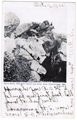 MD, CUMBERLAND - Dans Rock postcard - C08552