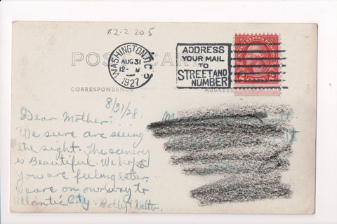 pm SLO - ADDRESS YOUR MAIL - DC 1927 Slogan or Logo cancel - C08618