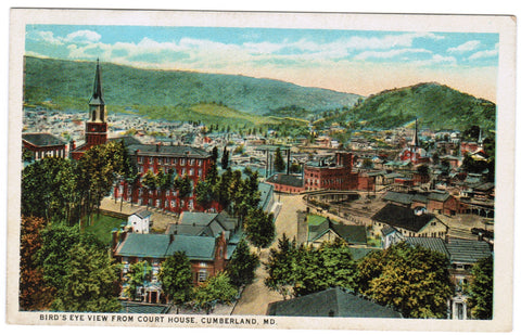 MD, Cumberland - Bird Eye View - K03048