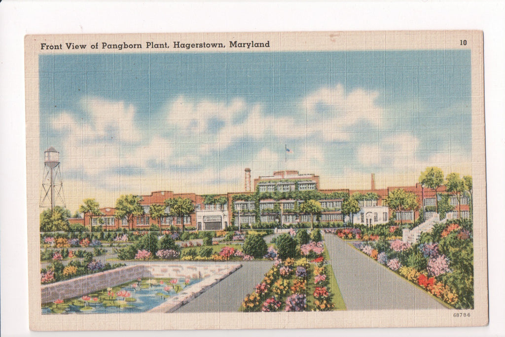 MD, HAGERSTOWN - Pangborn Plant postcard - C08610