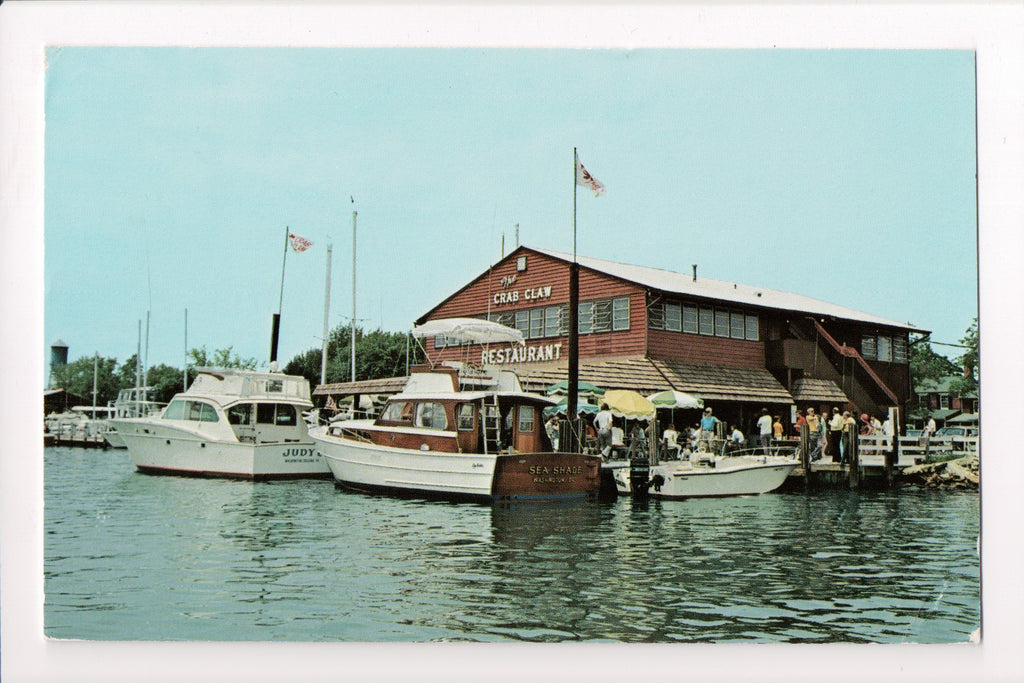 MD, ST MICHAELS - Crab Claw Restaurant - @1989 postcard - w03505