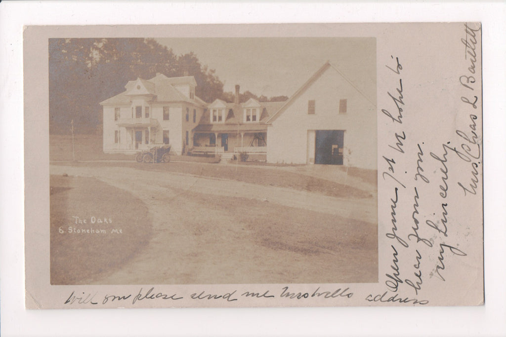 ME, EAST STONEHAM - The Oaks - old convertible car (ONLY Digital Copy Avail) - D07232