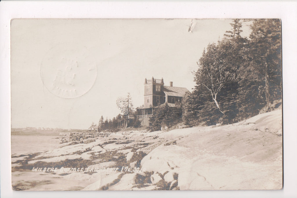 ME, FRIENDSHIP - Wilders Cottage, big house and small building - RPPC - EP0159