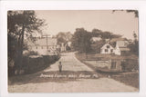 ME, GREENE - Broadway looking West - boy, milk cans on side - RPPC - A06905